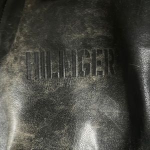 Tommy Hilfiger black men’s leather jacket size medium.